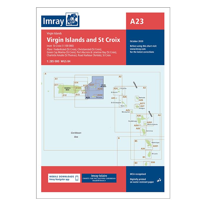 Imray A23 - Virgin Islands and St Croix