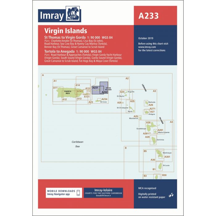 Imray A233 - Virgin Islands (A231 and A232)