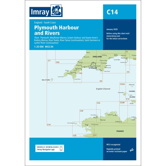 Imray C14 - Plymouth Harbour and Rivers
