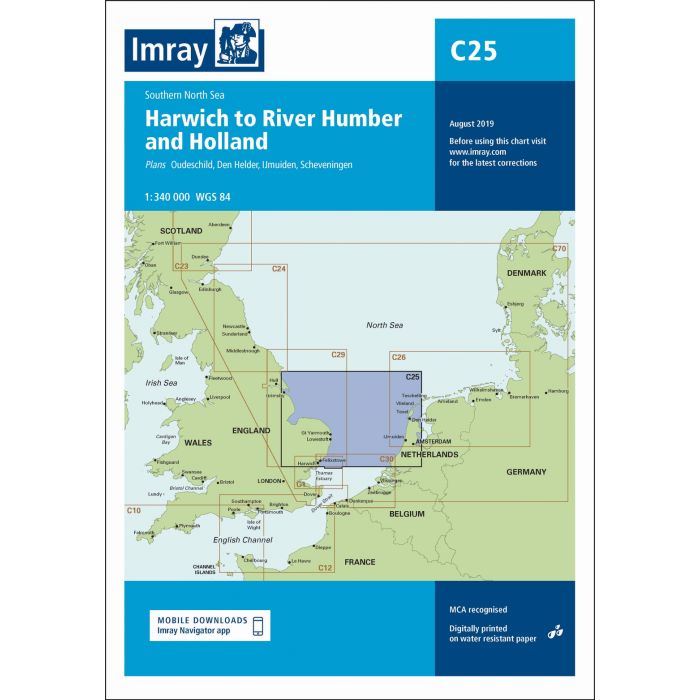 Imray C25 - Harwich to River Humber and Holland