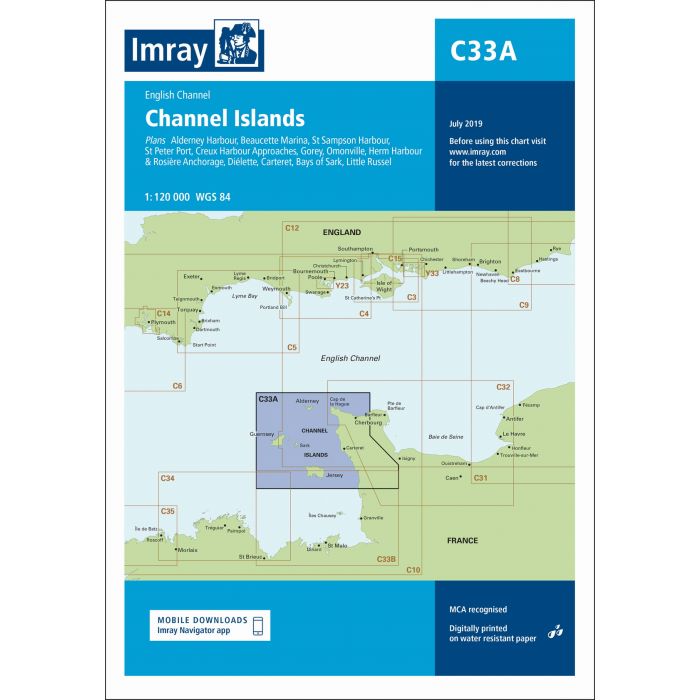 Imray C33A - Channel Islands (North)