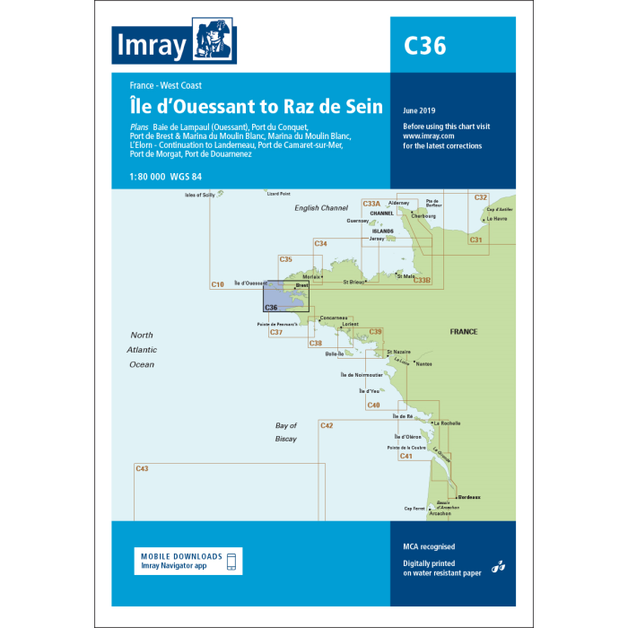 Imray C36 - Ile d'Ouessant to Raz de Sein