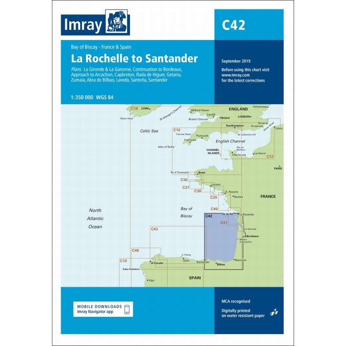 Imray C42 - La Rochelle to Santander