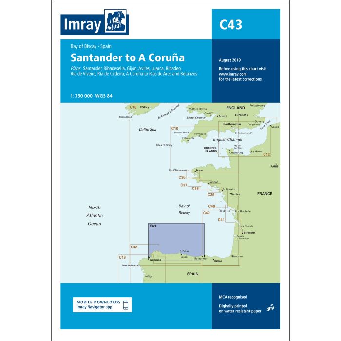 Imray C43 - Santander to A Coruña