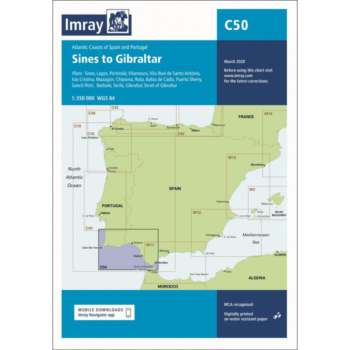 Imray C50 - Sines to Gibraltar