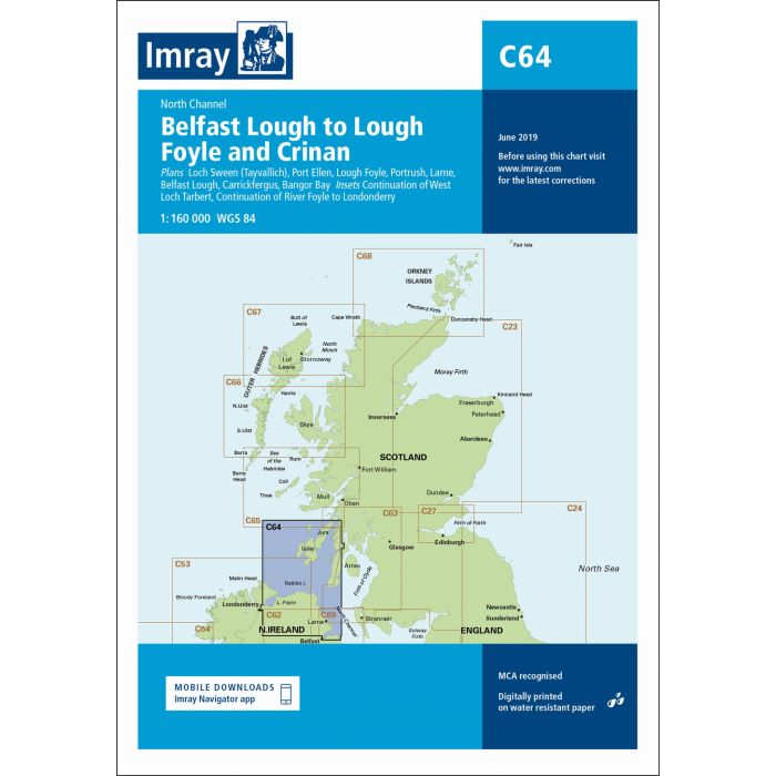 Imray C64 - Belfast Lough to Lough Foyle and Crinan