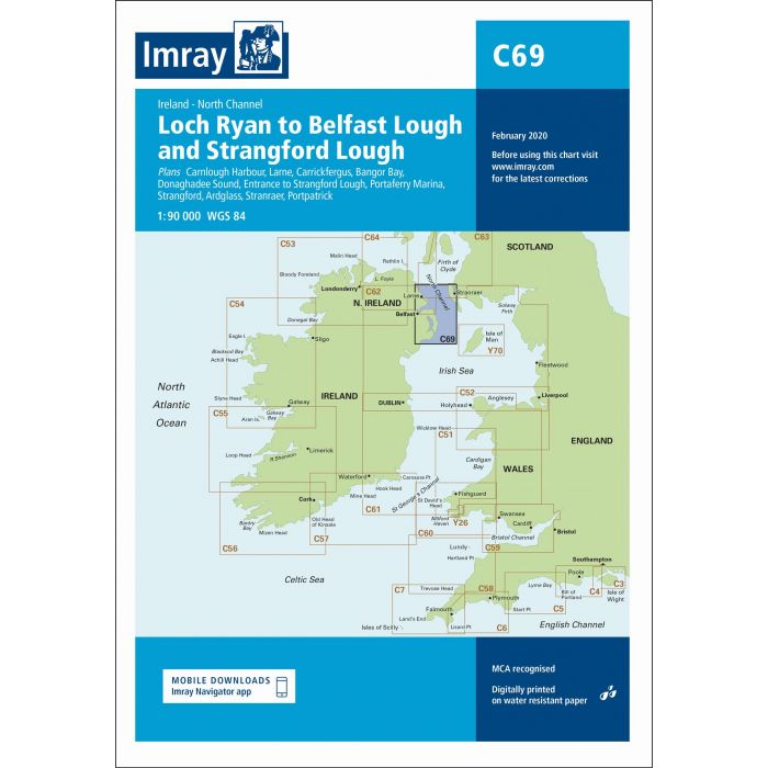Imray C69 - Belfast Lough to Strangford Lough