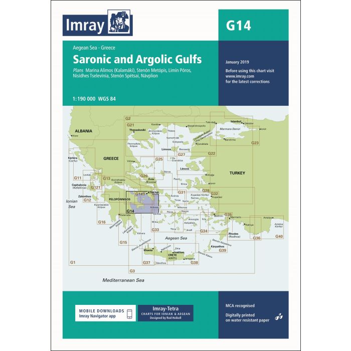 Imray G14 - Saronic and Argolic Gulfs