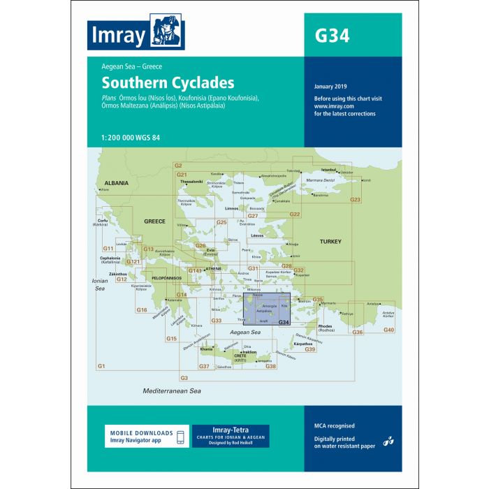 Imray G34 - Southern Cyclades