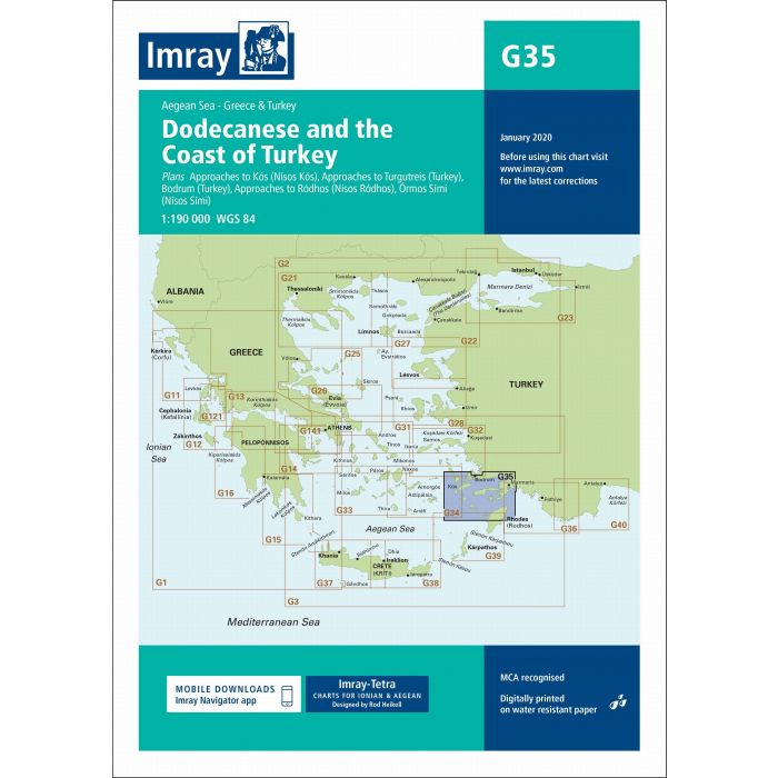 Imray G35 - Dodecanese and the Coast of Turkey