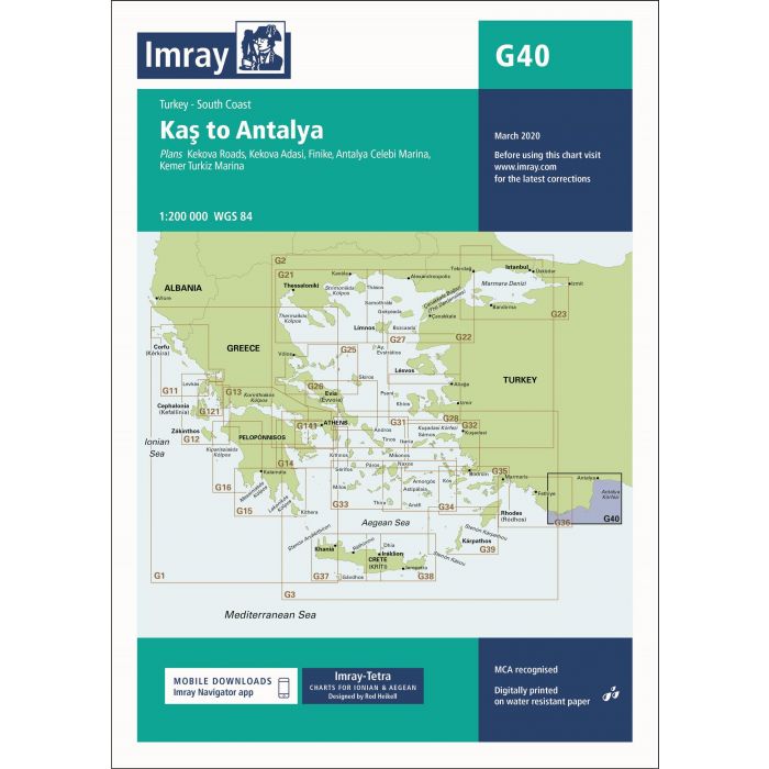 Imray G40 - Kas to Antalya