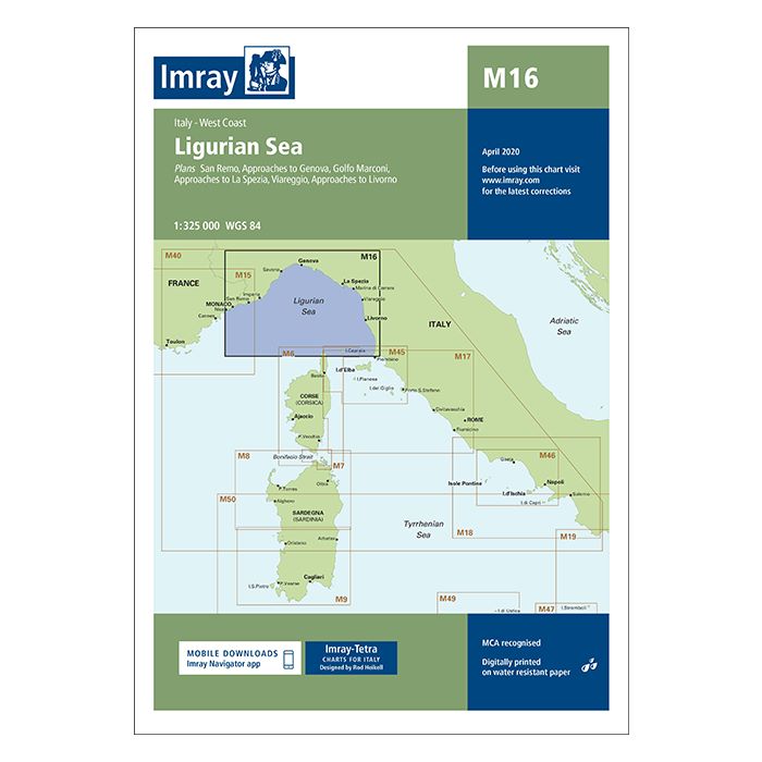 Imray M16 - Ligurian Sea