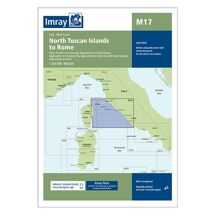 Imray M17 - North Tuscan Islands to Rome