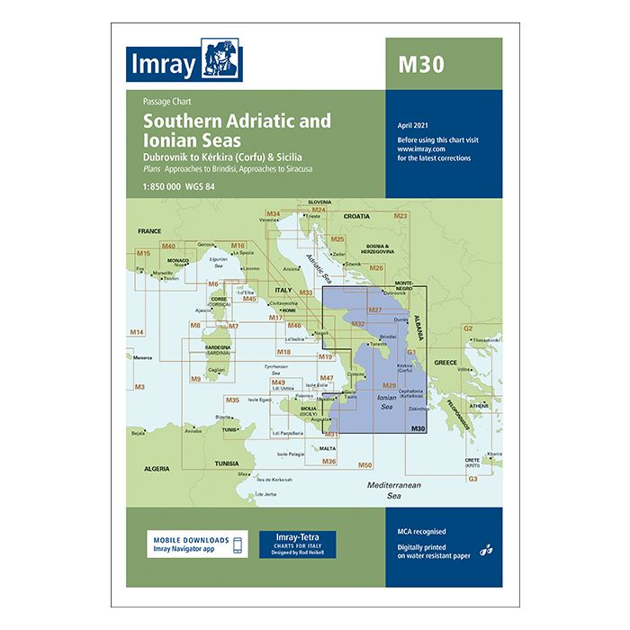 Imray M30 - Southern Adriatic and Ionian Seas