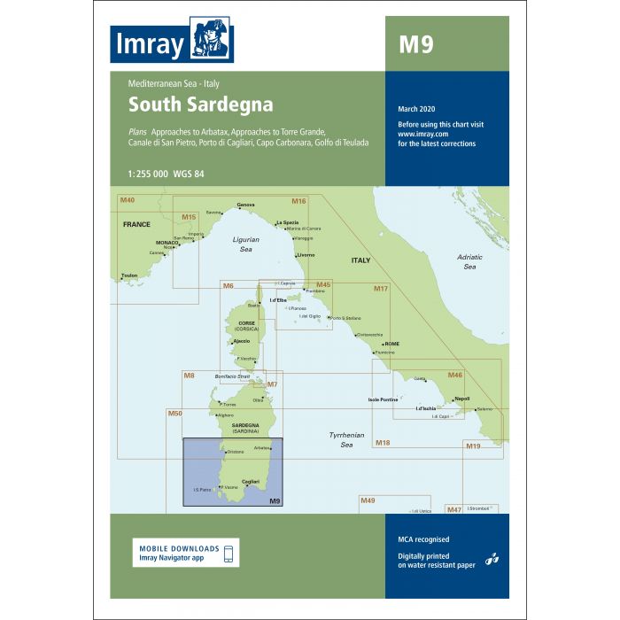 Imray M9 - South Sardegna